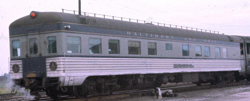 Silver/Blue N Budd Passenger 72' Baggage Car Baltimore & Ohio 1-41331 